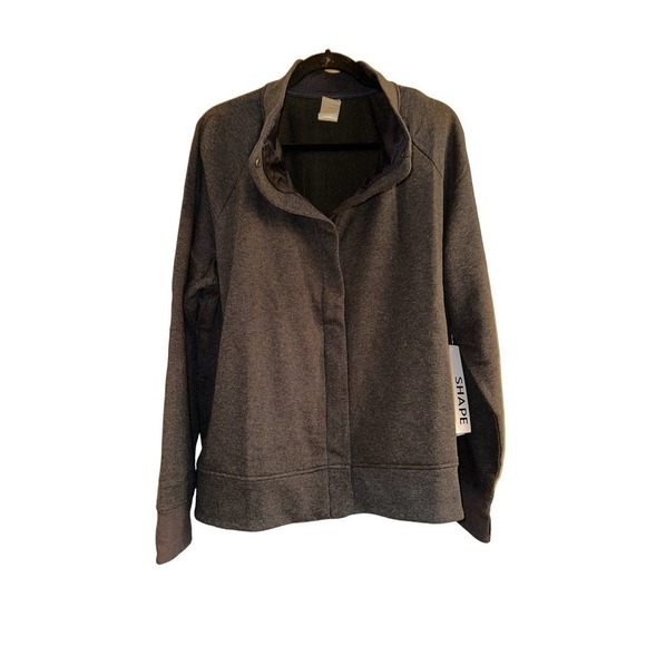 Shape Activewear Boxer Bomber in Charcoal Black NWT 2X - Picture 1 of 7